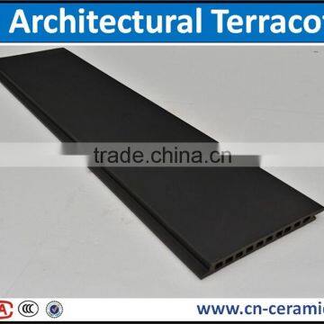 Decorative terracotta cladding of buildings construction