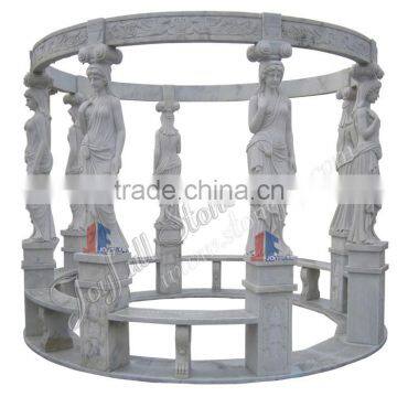 Hand-carved White Marble Gazebos