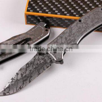 OEM wholesale 440C stainless steel rescue folding knife