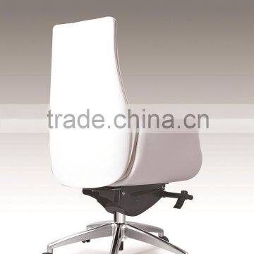 True Seating Concepts Self-return Swivel Leather Chair With Four Star Aluminum Base Chair