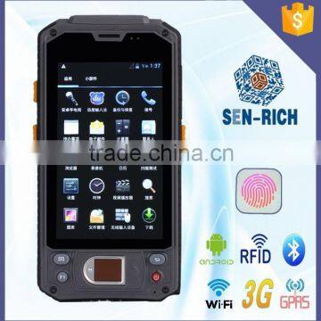 4.3 Inch Android Handheld PDA Barcode Scanner with RFID Fingerprint 1+4GB Dual Core 3G