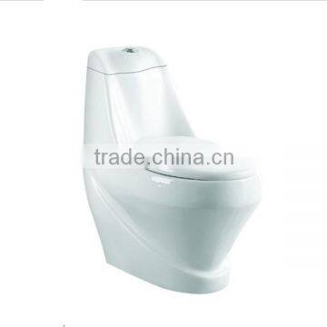 Modern S-trap Bathroom One Piece Round Toilet Bowl