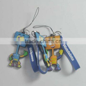 guangzhou manufacturer custom made eco-friendly soft pvc keychain