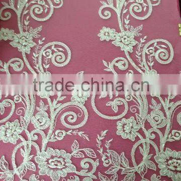 white bead flower tulle pearl fabric wholesale price guipure lace