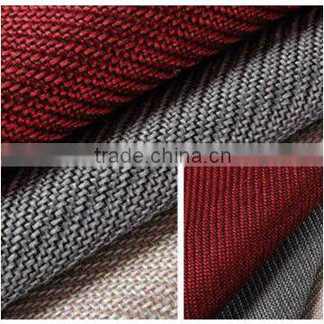 100% Polyester Faux Linen furniture upholstery fabrics types For Home