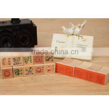 educational wooden stamps for teacher