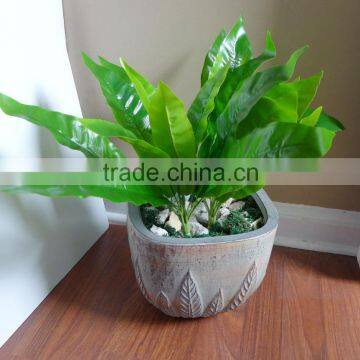 wholesale real touch artificial palm tree leaves