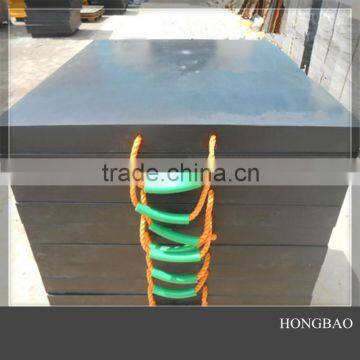 heavy duty hdpe plastic crane outrigger pads/anti-impact uhmwpe sheet/uv resistant uhmw-pe crane outrigger pad