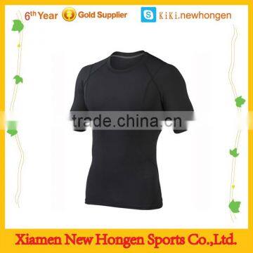 Wholesale sportswear Clothing,Men Bodybuilding Gym Fitness compression T Shirt