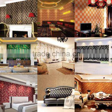 2014 hot sale new design glitter wallpaper for Mideast market