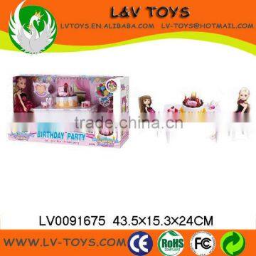 2013 New Design Good Quality Plastic Doll Set with IC as gift for kids' birthday party games with EN71