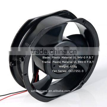 171mm dc17251-3 dc brushless fan power year