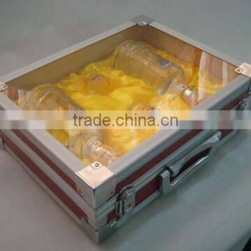 Aluminum High-end Wine Box,acrylic Sweet Wine Case,wine Bottle Box photo-2