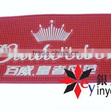 soft pvc bar runner/rubber bar mat