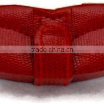 Boshiho Leather Red Lip Shaped Lipstick Case With Mirror photo-2