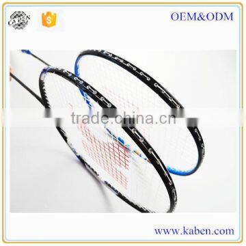 High Quality Durable Professional Full Carbon Fiber Badminton Racket Battledore with Carry Bag Light weight