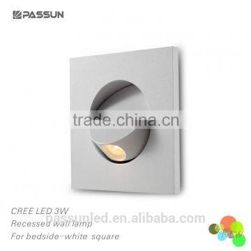 High Quality Square Indoor Recessed Led Bedside Light