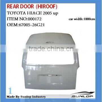 toyota hiace hiroof body rear door 000172 back door for hiace 2005