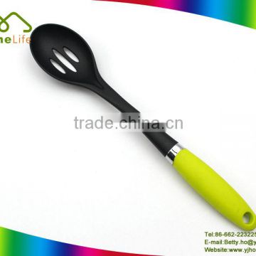 pp handle nylon slotted serving spoon