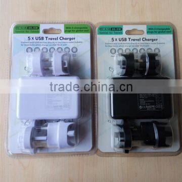 4a 5 Port Usb Wall Adapter Usb Power Adapter photo-2