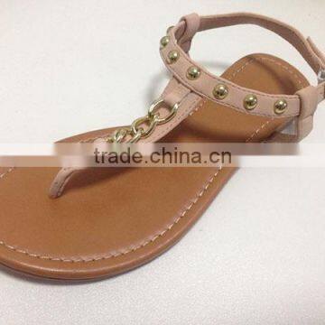 Uniseason High Quality PU Material Fancy Nude Wholesale Sandals Shoes Women