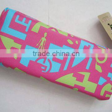 pink color pockets girls pencil case &bag