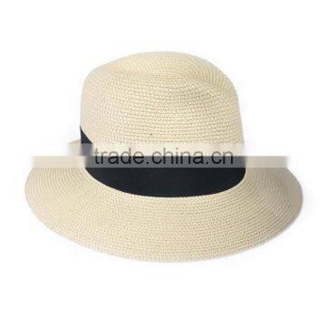 Ladies Wide Brim Bow Straw Women Summer Sun Hats photo-2
