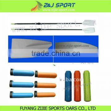 Fiberglass blade sculling oars