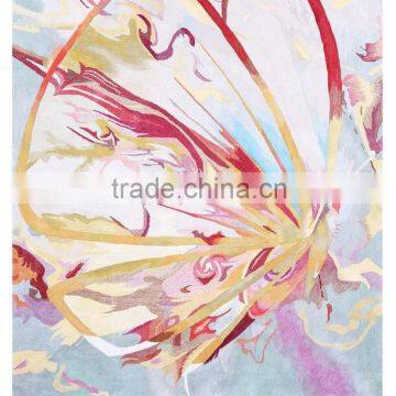 Wholesale Hand Tufted Shinny Silk or Viscose Butterfly Carpet and Rugs photo-4