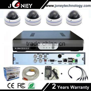 720P 4 channel cctv camera ahd wifi dvr kit