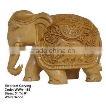 wooden decorative elephant