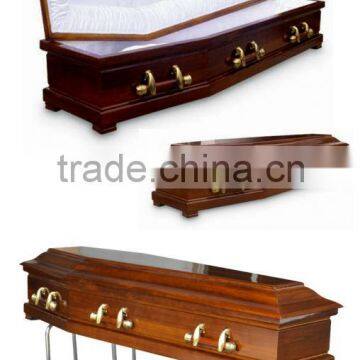 XH-23 White Velvet & Pine Veneer Wooden Funeral Box photo-2
