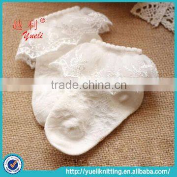 2015 new born baby young girl tube baby socks girl in white sock