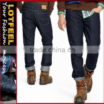 Biker Jeans Blue Denim jeans pantalon (LOTK051)