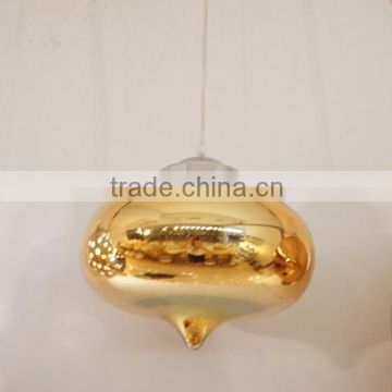 Modern Copper Glass Pendant Lighting Chrome Gold Color Handing Lights