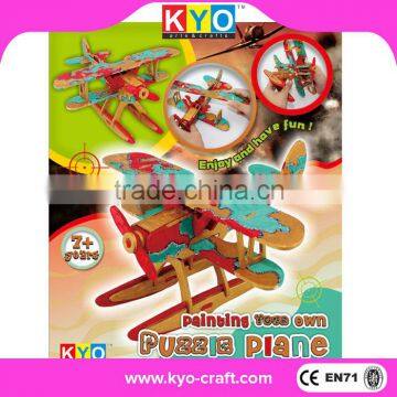 Most cheap color your own puzzle plane mini painting kits