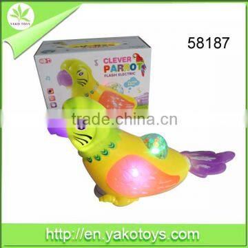 Good selling toys B/O toys Parrot with projuction and light