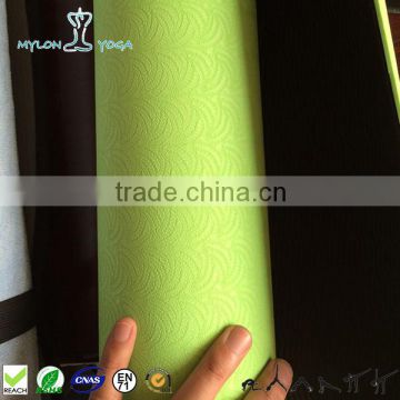 2016 new product anti-slip custom print comfortable tpe yoga mat