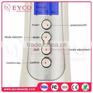 Hot Sale LCD 3 Colour Photon Ultrasonic Waves Skin Care Machine Galvanic Facial Machine Face Lifting Home Beauty Equipment photo-5