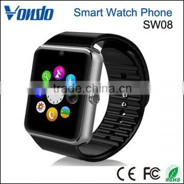 Vondo SW08 1.54" screen Sweatproof Smart Watch Phone for iPhone 5s/6/6s And 4.2 Android Or Above SmartPhones - Black