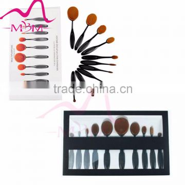 Zhengzhou Gree Well 10pcs Beauty Toothbrush Shaped Foundation Power Makeup Oval Cream Puff Brushes