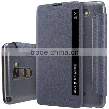 2016 Newest Original Nillkin Sparkle Series Smart Sleep Wake and Window View Case For LG Stylus 2