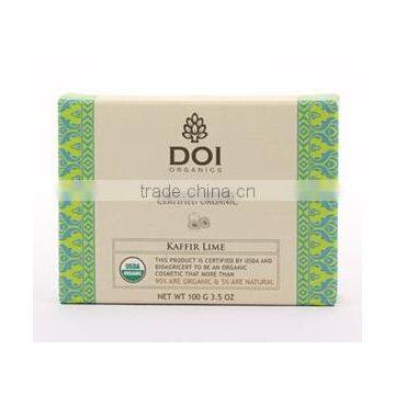 Organic Kaffir Lime Soap Certified by USDA