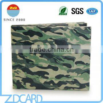 CMYK Printing Anti-tear Rfid Blocking Paper Wallet