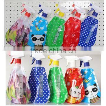 Taizhou iLOT 500ml foldable trigger bottle sprayer plastic for home and garden