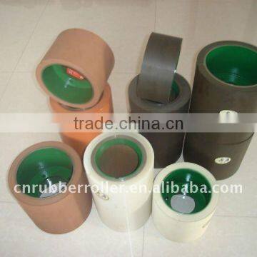 inch amber color aluminum drum milling rice rubber roller