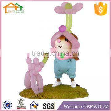 Factory Custom made best home decoration gift polyresin resin balloon animal figurines