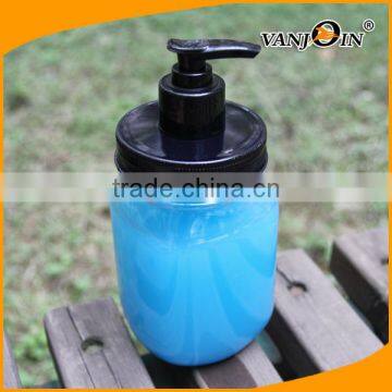 500ML Clear Round Plastic Pump Spray Jar for Shampoo