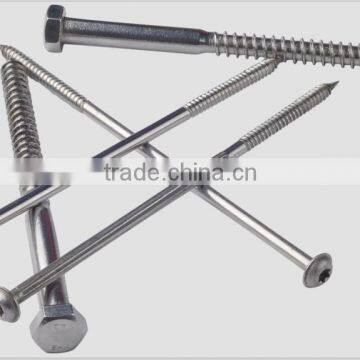 STAINLESS STEEL DIN571 HEX HEAD WOOD LAG SCREW/COACH SCREW