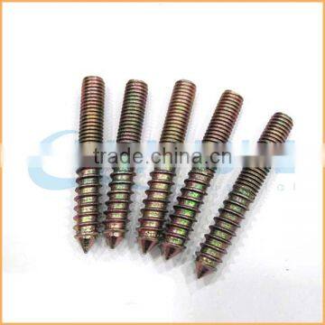 Hot Sales High Quality Double Thread Zinc Plate Hanger Bolt